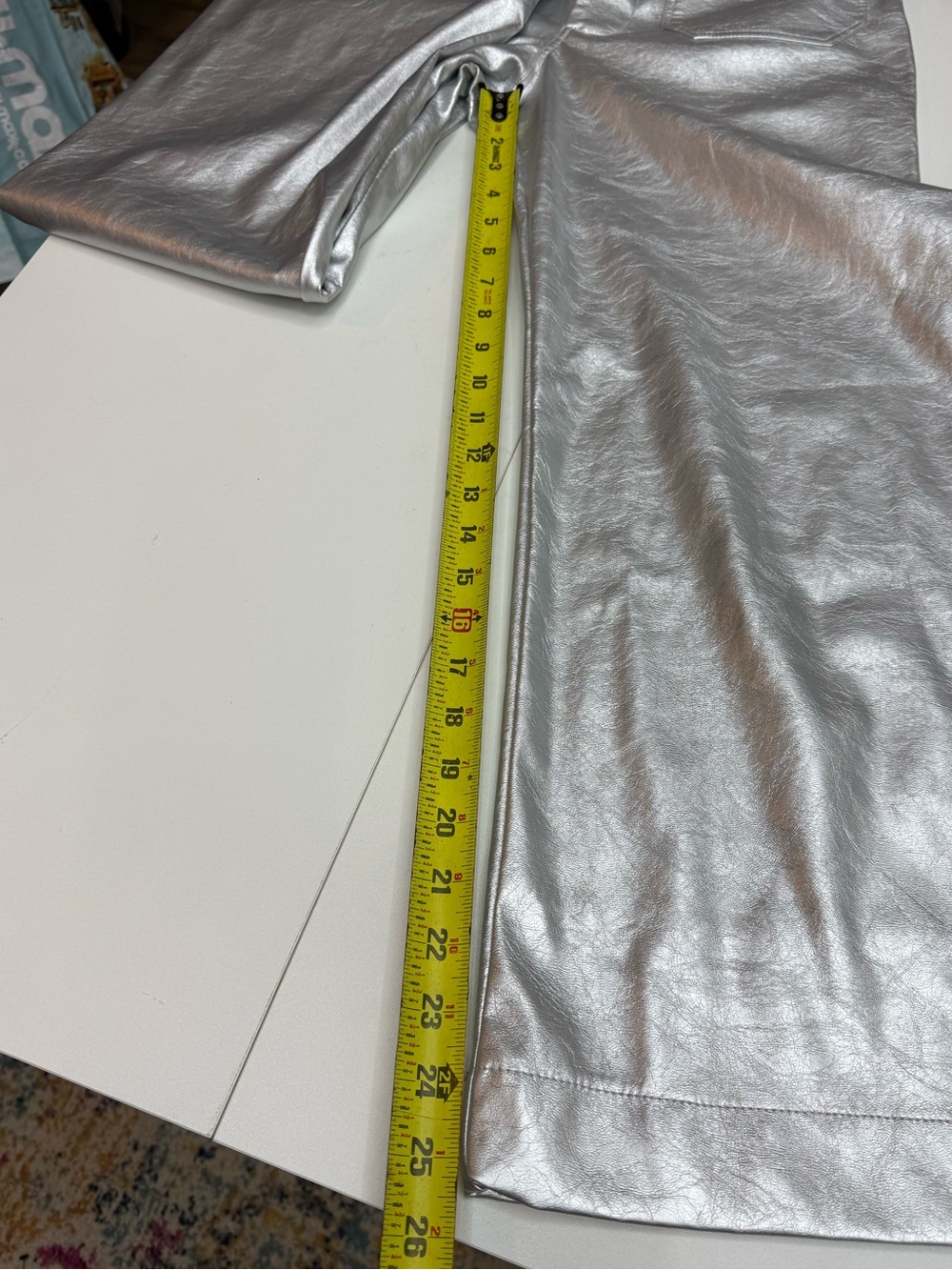 Maeve Metallic Women’s High Rise and Cropped wide Pants size 27 - Picture 9 of 11